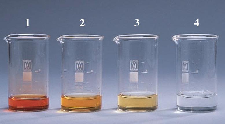 tömény hangyasavoldat a) Brómos víz és benzin. Tapasztalat: b) Brómos víz és hangyasavoldat 1. ábra: a hangyasav és a brómos víz 50 HCOOH + Br 2.