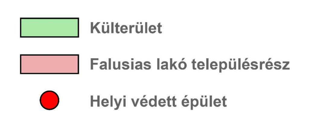 A településen helyi védelemben részesülő terület nem került lehatárolásra.