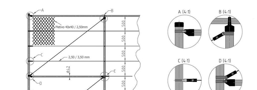 Teniszpálya bekerítése Teniszpálya méretei: 18 x 36m, magasság 4m, alapanyag Zn+PVC, sötétzöld szín RAL600.