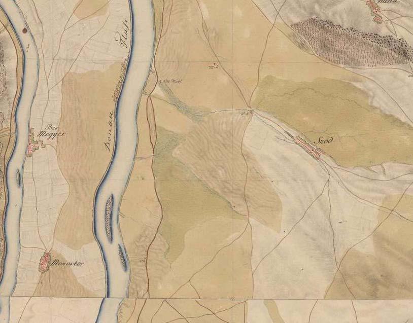 Az 1. katonai felmérés (1763-1787) adatai szerint Göd területe a XVIII. században még lakatlan volt. A térség egyetlen térképen szereplő falva Sződ. A váci országút földútként nagyjából a jelenlegi 2.