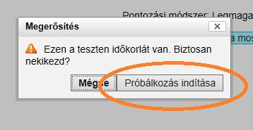 ábra: Gyakorló teszt kiválasztása 21.