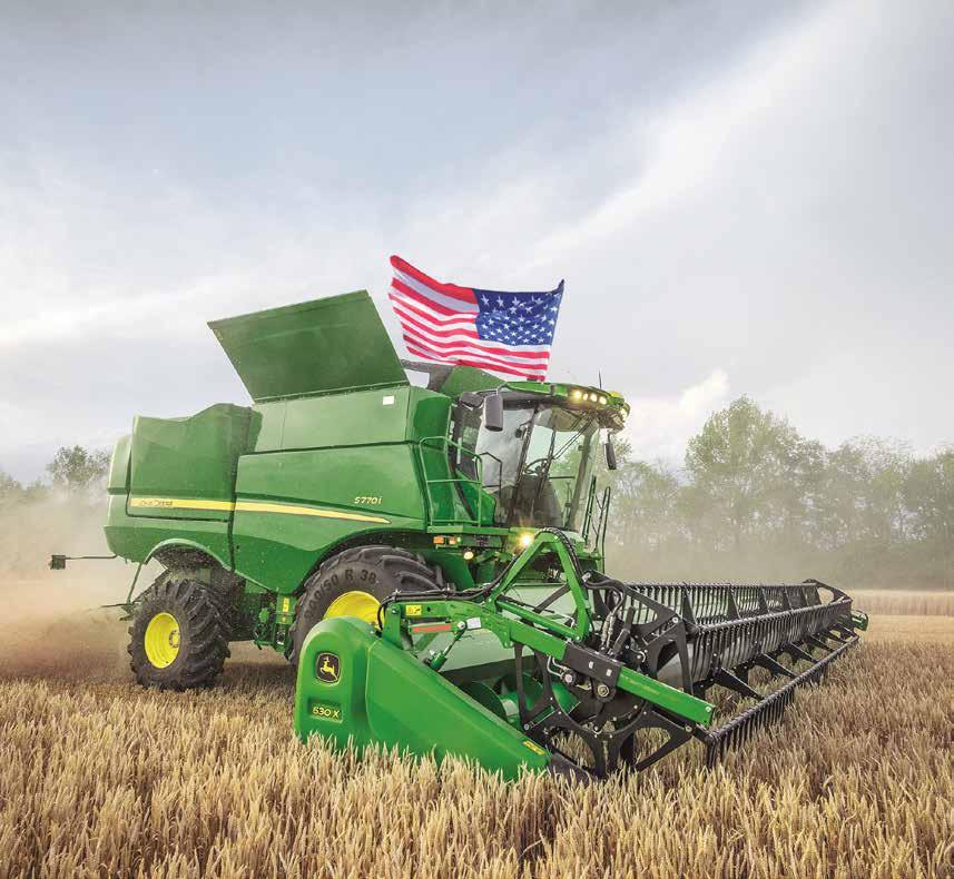 John Deere S kombájnok NAGYMÉRETŰ DYNAFLOW PLUS TISZTÍTÓ RENDSZER ELÉRHETŐ GYÁRI LÉGKOMPRESSZORRAL ÚJ MÉRŐCELLÁS, AKTÍV KALIBRÁLÓ RENDSZER A HOZAMMÉRÉSHEZ INTELLIGENS FUNKCIÓK GUMIHEVEDERES