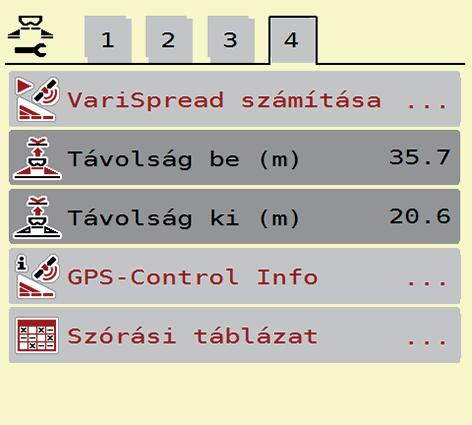 és 4. fül Nem minden paraméter jelenik meg