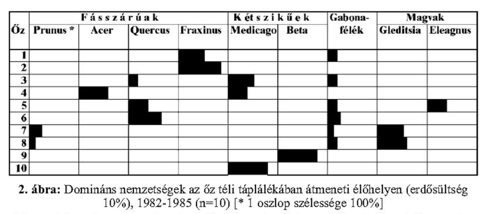 Őz táplálkozása télen - Átmeneti élőhely