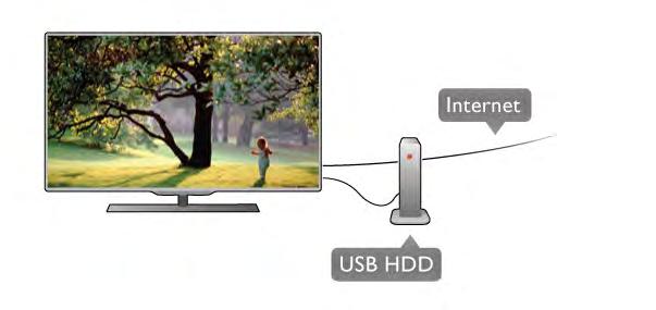 Ez a funkció csak digitális TV-adások (DVB vagy hasonló adások) esetén áll rendelkezésre. Szüneteltetés Az adás szüneteltetéséhez legalább 32 GB szabad területtel rendelkez!, USB 2.