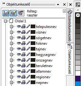 Újraalkotás CorelDRAW-ban A glóbusz névrajzát a CorelDRAW általános