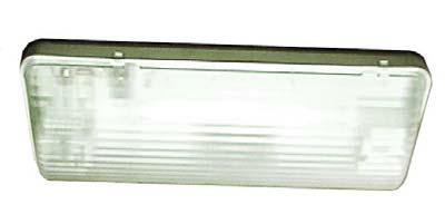 LADÉL felületre szerelhető lámpatestek mûködtetôvel surface mounted luminaires with controlgear LADÉL Nagy szilárdságú, égésgátlóval adalékolt polikarbonátból készült, magas (IP65) védettségi