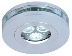 ALU-LED DECOR 10105GL1 50105GL1 álmennyezeti lámpatestek recessed luminaires ALU-LED DECOR 10105GL1 50105GL1 Az álmennyezetbe szerelhető kis méretű lámpatest polírozott natúr alumínium öntvényből