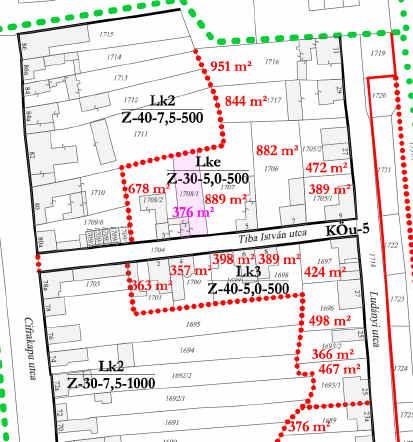 1. helyszín: Cifra hóstya Tetemvár városrész Cifrakapu utca Tiba utca Ludányi utcaés a lakóterületet és lakótelepet elválasztó közterület és csapadékvíz levezető árok által határolt tömb A Cifra