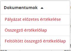 Az alpontokra kattintva a kiválasztott dokumentum előnézeti képe jelenik meg, a dokumentumot kinyomtatni a gomb segítségével lehet, a bezárás gombra kattintva pedig elhagyható az előnézeti kép.