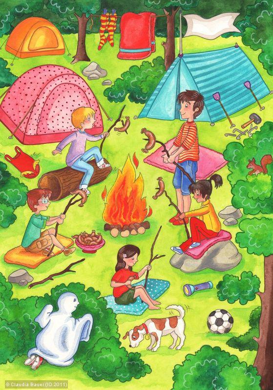 Magyarnyelv-tanári segédkönyvek 4. Egészítse ki az alábbi képleírást névutók használatával! A tábor az erdőben, a szabad ég, a fák. található. A gyerekek a tűz... ülnek, takaróikat is a lobogó tűz.