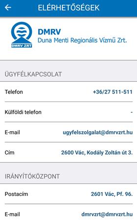 3.6. Elérhetőség Itt találhatja meg az Ön Szolgáltatójának legfontosabb adatait.