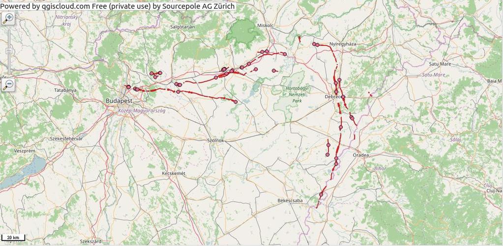 publikáltuk a QGIS-ben készült térképeinket az