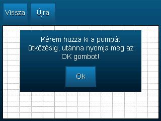 4 AZ OTTHON KÉSZÜLÉK HASZNÁLATA Kövessük a készülék utasítását, majd nyomjuk meg az Ok gombot a kalibráció ellenőrzés