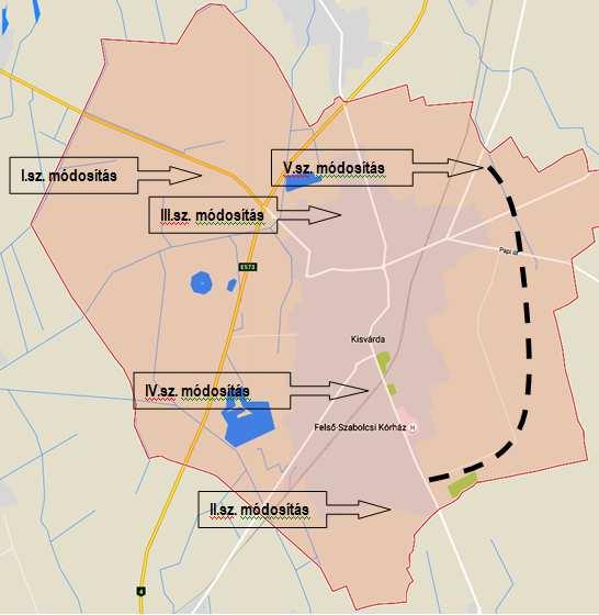 A TERV, ILLETVE A PROGRAM CÉLJA Tervezési terület A MÓDOSÍTÁS LÉNYEGE, EREDETI TERVHEZ MÉRT JELENTŐSÉGE A térségre összehangoltan kidolgozott, a gazdasági övezet egészére és az egyes településekre
