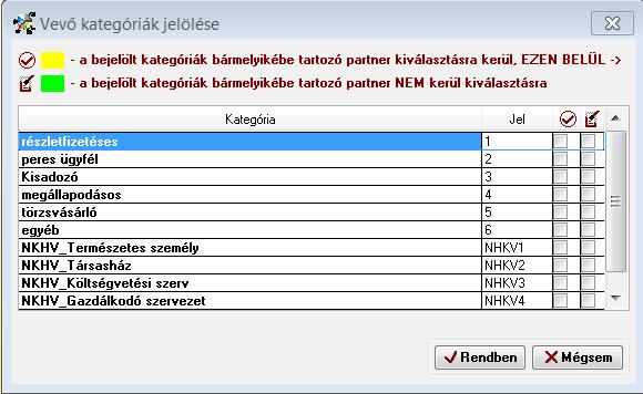 Távhő számlázó modult érintő változások A Nyomtatás / Számlák statisztikai adatai nyomtatványnál Vevő kategóriára szűrési lehetőség: A nyomtatvány szűrőképernyőjén ha bejelöljük, hogy Szűrés