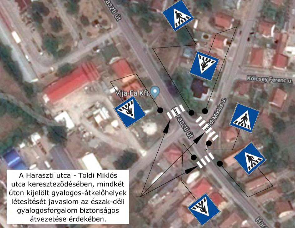 főút mellett, az Árpád utca végén lévő buszmegállók irányába, ahonnan a helyközi- és távolsági autóbuszjáratokkal közlekednek tovább Budapest, vagy Szeged irányába.