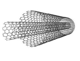 . ábra Kétfalú szén nanocső sematikus szerkezete.