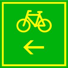 kisforgalmú úton kijelölt kerékpáros nyomvonal esetén az útkereszteződéseknél. 128.