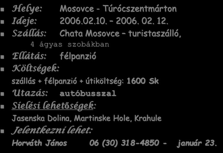 hely Ideje: február 17. 15.