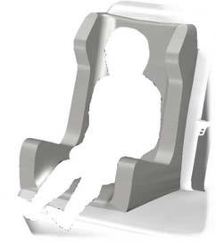 Ülésemelő (2 csoport) E68920 A 13 és 18 kg (29 és 40 font) közötti gyermekeket gyermekülésben (1. csoport) helyezze el a hátsó ülésen.