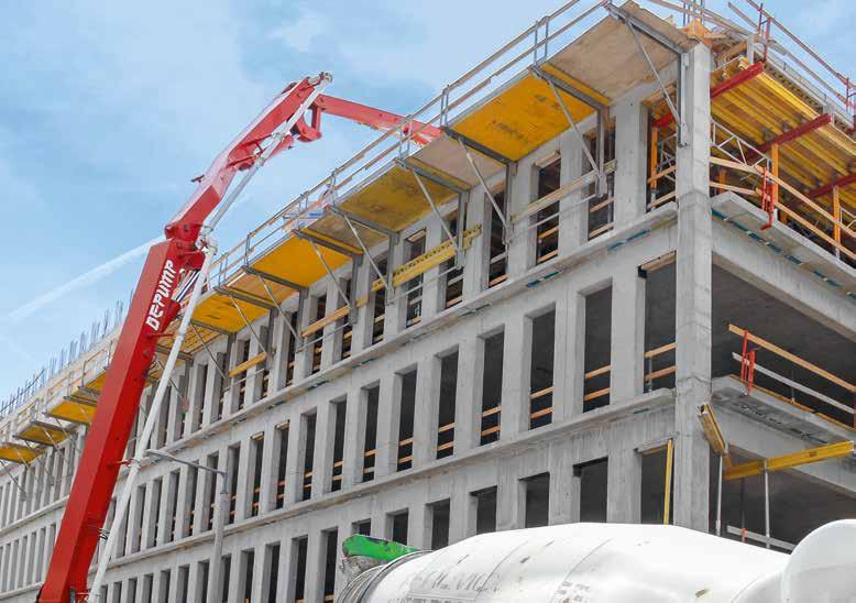 A projekt szerkezetépítési munkálatai 2017. január elején indultak, és augusztus végén fejeződtek be. Az építés során összesen 15.000 m 3 betont, 2.