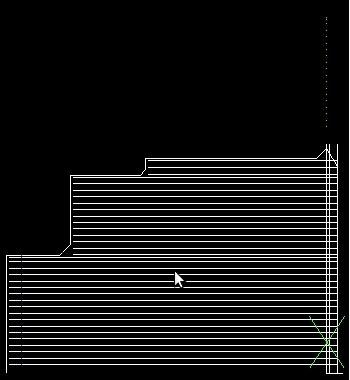 41. ábra A szerszámpálya képe kinagyítva a gyorsjárati mozgások nélkül 6.