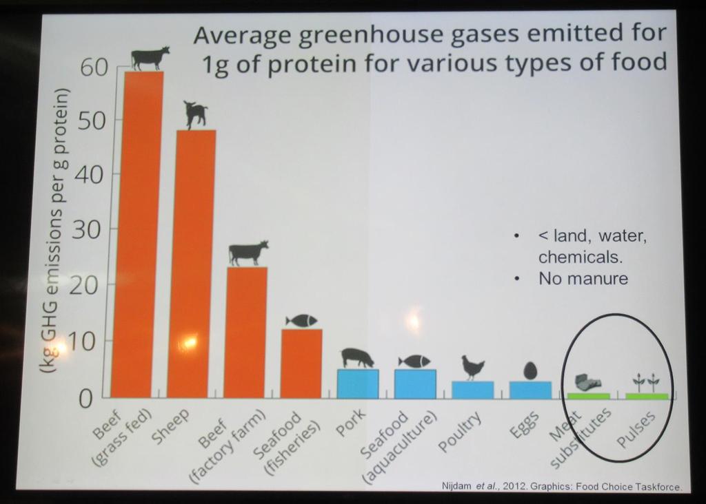 Agriculture Átlagos üvegházgáz kibocsátás 1 gramm legelő marha húsa, birkahús, nagyüzemben felnövő marha húsa,