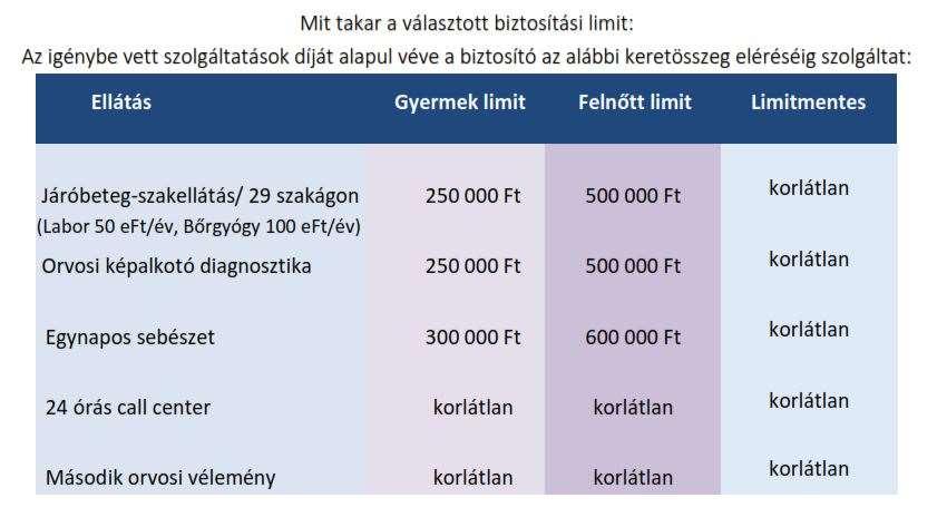 A szolgáltatási csomag tehát mindegyik esetében