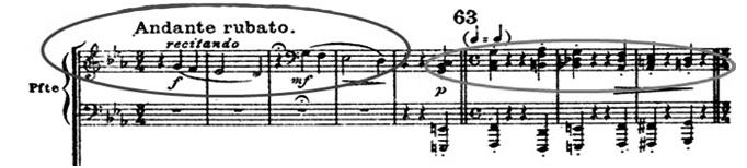variációba, ahol ismét a téma első fele a főszereplő, ez adja a barokk variációs forma basszusának témáját (lásd 13. kotta). 10.