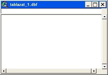 A létrejövő új táblázat még teljesen üres, nem tartalmaz oszlopokat és sorokat (7.10. ábra).