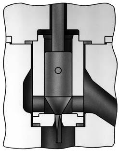 Gyártmányismertető HP szelep 7. ábra: Fisher HPS belsőrész Micro-Flute zárótesttel 8.