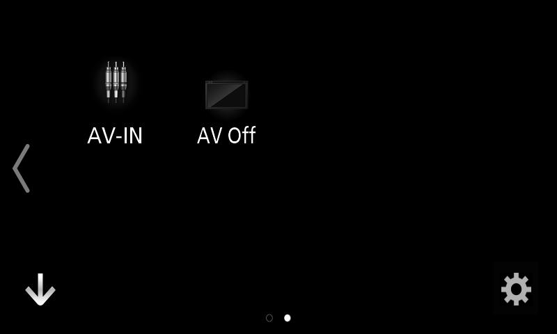 Alapműveletek Az AV forrás kikapcsolásához 1 Érintse meg a [ ] gombot a HOME képernyőn.