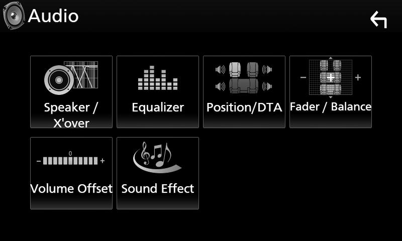 Audio vezérlése Audio vezérlése Az ebben a fejezetben szereplő összes művelet elindítható a multifunkciós menüből.