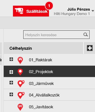 Válassza ki az eszközcsoportot, amelyben az eszköz található vagy keressen rá az eszközre a keresőmezőben 3. A megjelenő listában pipálja ki a szállítani kívánt eszköz előtti négyzetet. 4.