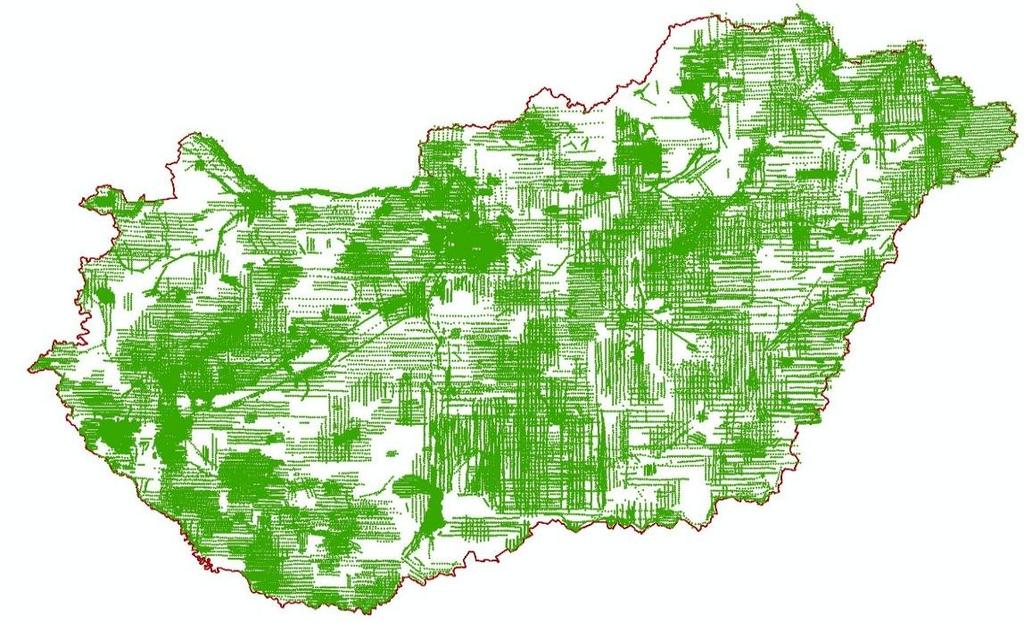 Az adatbázis bővítése A DLA projekt során elvégeztük a legrosszabb állapotban lévő légifelvételek állagmegóvását és digitalizálását. Ez a munka a teljes filmtár képanyagának 15%-a, 61.