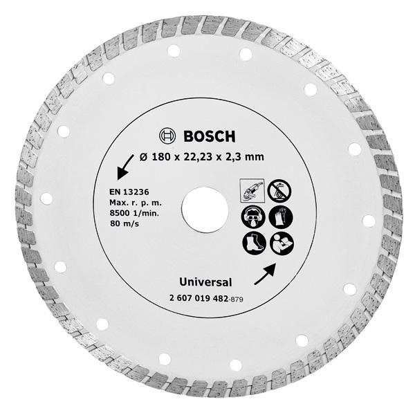 BOSCH Promoline katalógus 2014 31 Gyémánt darabolótárcsa Turbo, Ø 180 mm 1 gyémánt