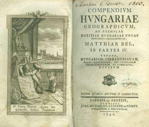 Bél Mátyás (1684-1749) Bél Mátyás (1714-1717)