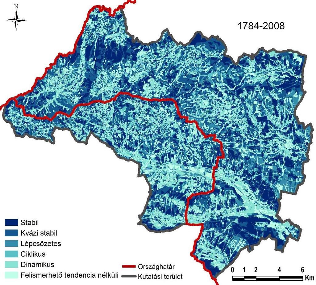 A szántóföldek mind Magyarországon, mint pedig Szlovéniában alacsonyabb térszínekre kerültek az elmúlt több mint kétszáz év folyamán.