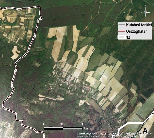 Ennek a gyep-erdő mozaikos hosszanti sávnak elsősorban az északi oldalán találhatóak a nyílt beépítésű települések (2,9%).