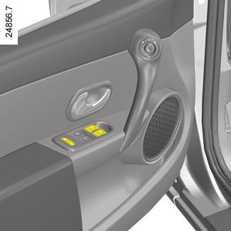 4 1 Egyszeri gombnyomásos üzemmód Az elektromos ablakemelők működését egészíti ki. Ha van a gépkocsin, akkor lehet a vezetőoldali ablakon vagy a két első ablakon. Nyomja meg a kapcsolót 1 vagy 2.