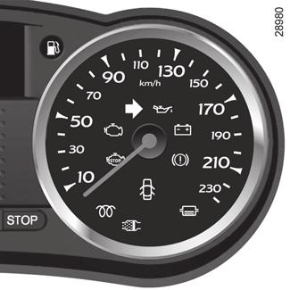KIJELZŐEGYSÉG: kijelzők (2/3) 5 Sebességmérő 5 (km/h vagy mérföld/h) Hangjelzés a sebességhatár túllépése esetén Bizonyos járműveken 40 másodpercenként körülbelül 10 másodperces hangjelzés jelzi, ha