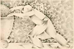GEORGE THE DRAGONSLAYER fametszet, papír / woodcut on paper jelzett /