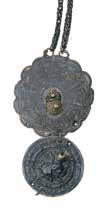 turqouise inset, ornamental pattern,, incomplete d: 8 cm 16 000 Ft 50 329. AMULETT-TARTÓ AMULET HOLDER Tibet, 19.