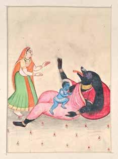 393. HINDUISTA KÉP / HINDU PAINTING India, 20.