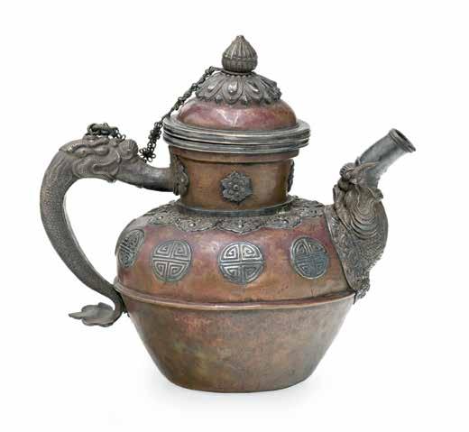 század első fele, bronz India, first half of the 20th century, bronze m: 16 cm 120 000 Ft 400 409. TEÁSKANNA / TEAPOT Kelet-Tibet, 19.