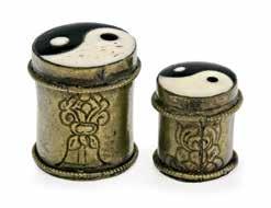 overlays, in chinese style m: 27 cm 110 000 Ft 370 410. TÉGELY, 2 DB / JAR, 2 PIECES Tibet, 19.