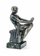 BRONZ FIGURA / BRONZE FIGURE osztrák, 1900 körül, öntött bronz, Lemel 90 jelzéssel, sérült, hiányos Austrian, around 1900, cast bronze, Lemel 90 sign,, incomplete