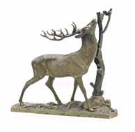 688. SZARVAS / DEER német, 19. század vége, bronz German, end of the 19th century, bronze 32*33*10 cm 689.