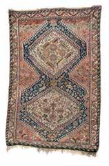 847. PERZSA-SHIRAZ-SZŐNYEG PERSIAN-SHIRAZ-RUG 1920 körül, szenné csomózás, kopott